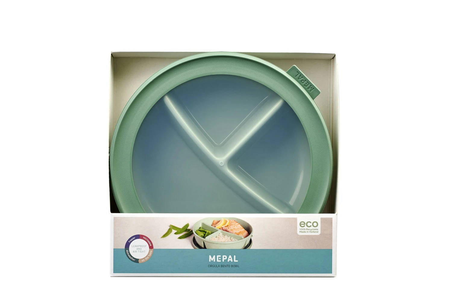 Mepal Bento Bowl Cirqula 250+250+500 Ml Nordic Sage 4 Mepal Bento Bowl Cirqula 250+250+500 Ml Nordic Sage - Afbeelding 2