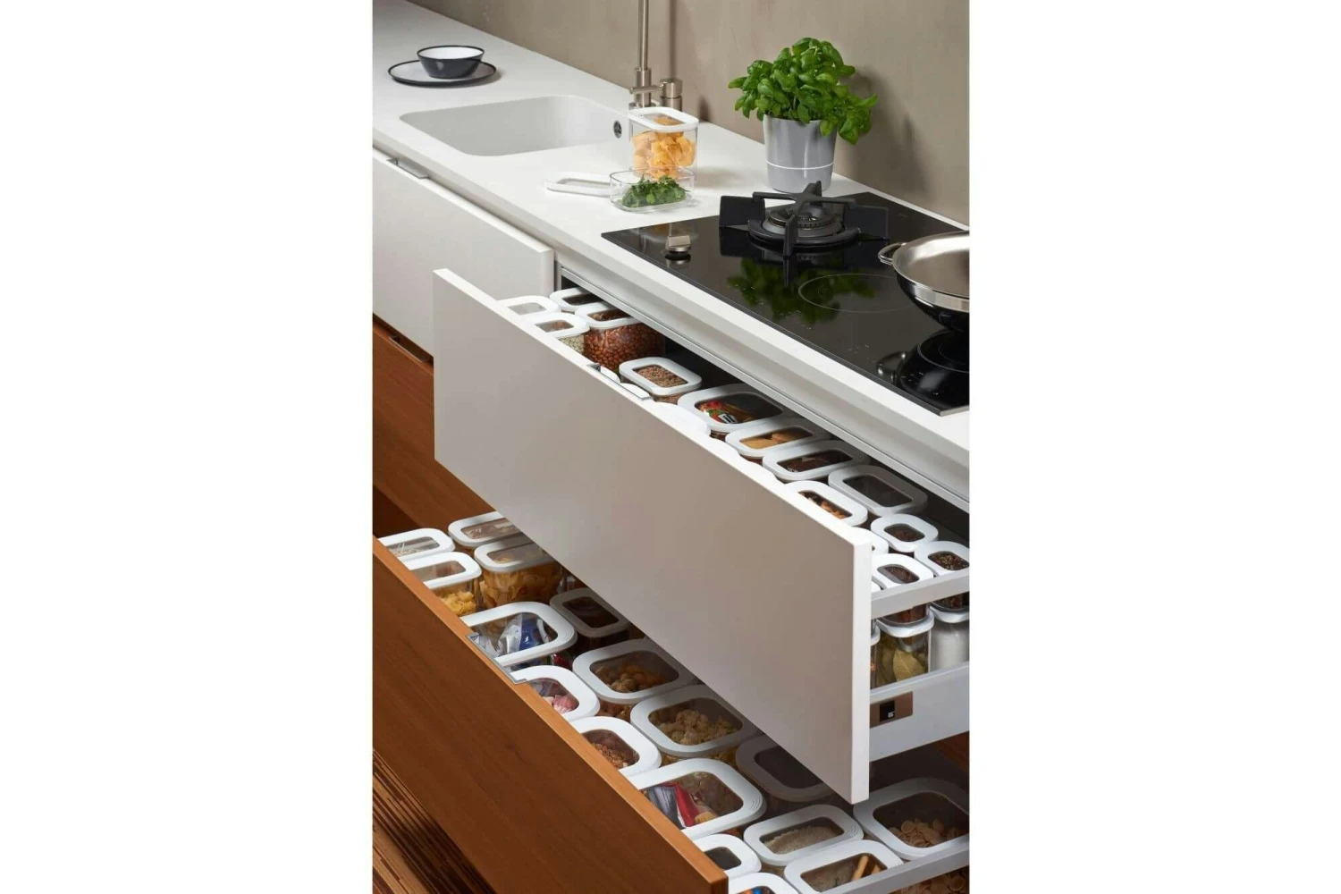 Mepal Bewaardoos Modula 1500 Ml - Wit 5 Mepal Bewaardoos Modula 1500 Ml - Wit - Afbeelding 3