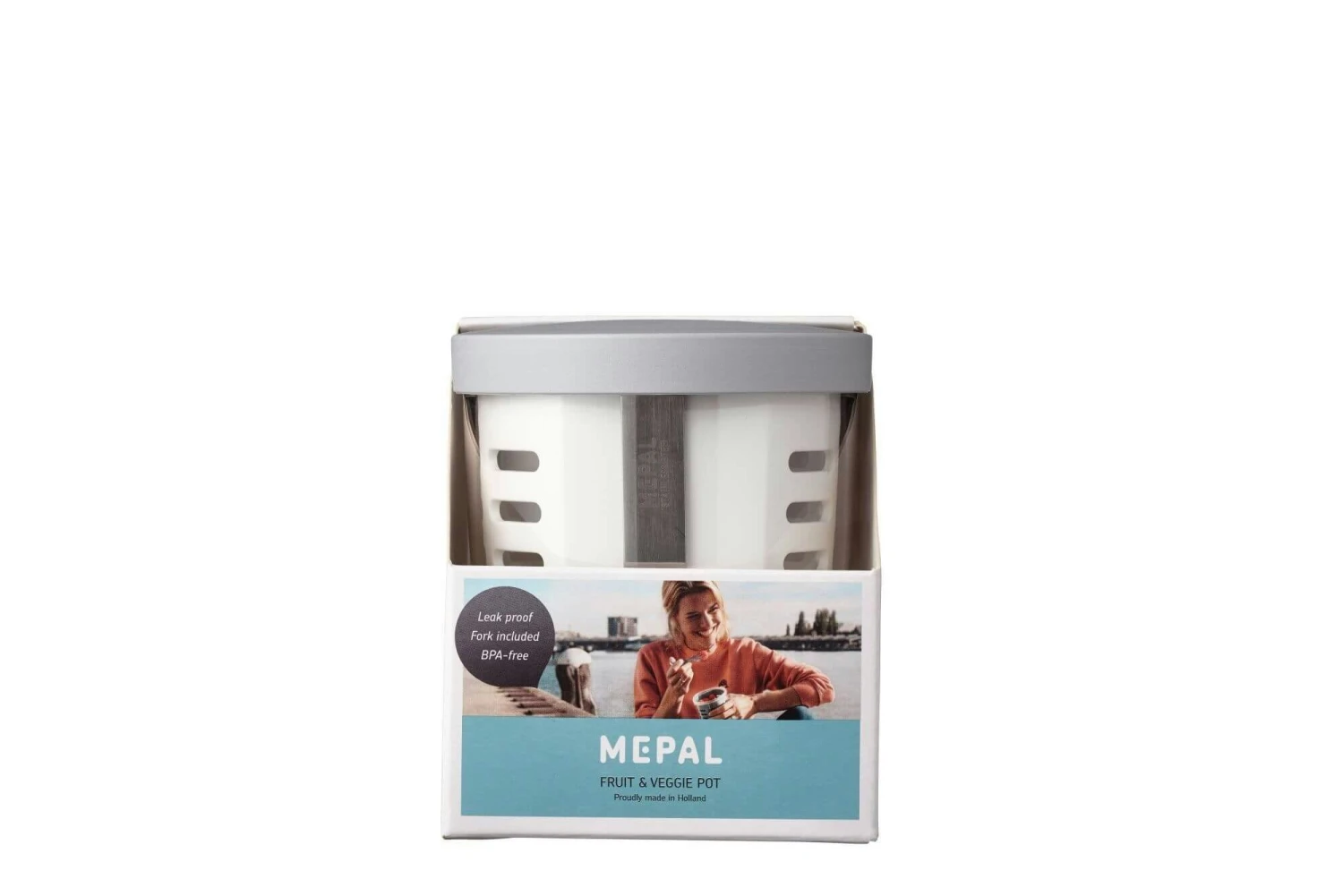 Mepal Fruit- Veggiepot Ellipse - Wit OP=OP 3 Mepal Fruit- Veggiepot Ellipse - Wit OP=OP