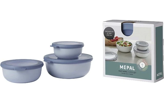 Mepal Cirqula Multikom Set 3 Stuks Rond 350 / 750 / 1250 Ml 3 Mepal Cirqula Multikom Set 3 Stuks Rond 350 / 750 / 1250 Ml
