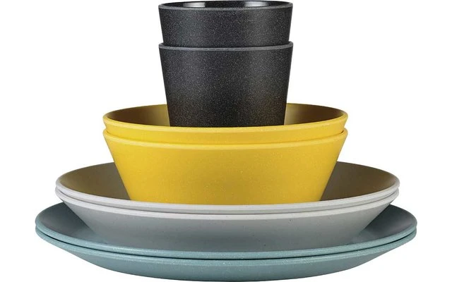 Mepal Bloom Melamine Servies Set 8 Stuks Kiezelzwart 7 Mepal Bloom Melamine Servies Set 8 Stuks Kiezelzwart - Afbeelding 5