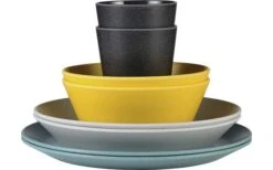 Mepal Bloom Melamine Servies Set 8 Stuks Kiezel Wit -Mepal Winkel 510842 3435920 3