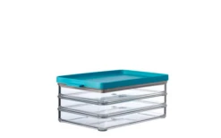 Mepal Omnia Fridge Pot Cold Cuts 3-laags 1,5 Liter Zwart