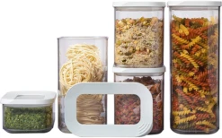 Mepal Modula Voorraadpotten Startset 5 Stuks Wit