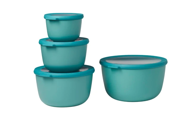 Mepal Cirqula Multi Bowl Set Rond 4 Stuks 500 / 1000 / 2000 / 3000 Ml Nordic Green 6 Mepal Cirqula Multi Bowl Set Rond 4 Stuks 500 / 1000 / 2000 / 3000 Ml Nordic Green - Afbeelding 4
