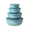 Mepal Cirqula Multi Bowl Set Rond 4 Stuks 350 / 750 / 1250 / 2250 Ml Nordic White