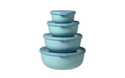 Mepal Cirqula Multi Bowl Set Rond 4 Stuks 350 / 750 / 1250 / 2250 Ml Nordic Blue
