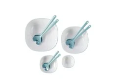 Mepal Schaal Synthesis 600 Ml - Nordic Green 8 Mepal Schaal Synthesis 600 Ml - Nordic Green -Mepal Winkel salad server sets in three sizes in Synthesis bowl Nordic green