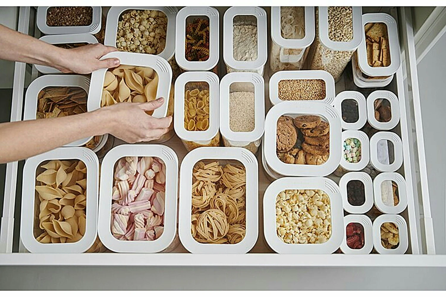 Mepal Starterset Bewaardoos Modula 3-delig - Wit 5 Mepal Starterset Bewaardoos Modula 3-delig - Wit - Afbeelding 3